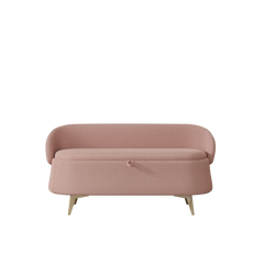 Bellemave® 50" Teddy Fleece Multi-Functional Long Rectangular Bed End Storage Sofa Stool Bellemave®