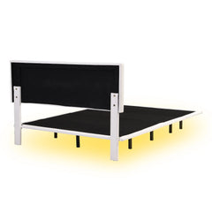 Bellemave® Queen Size Upholstered Button Tufted Platform Bed with Motion Activated Night Lights Bellemave®