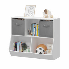 Bellemave Kids Bookcase with Collapsible Fabric Drawers