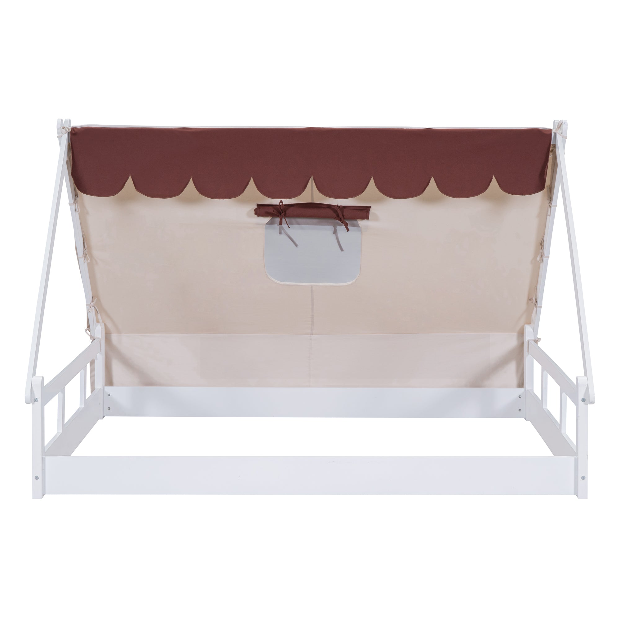 Bellemave® Full Size House Tent Bed with Fabric,Fence and Roof Bellemave®