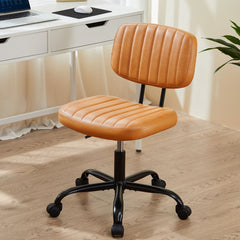 Bellemave® PU Leather Low Back Task Chair Small Home Office Chair with Wheels Bellemave®