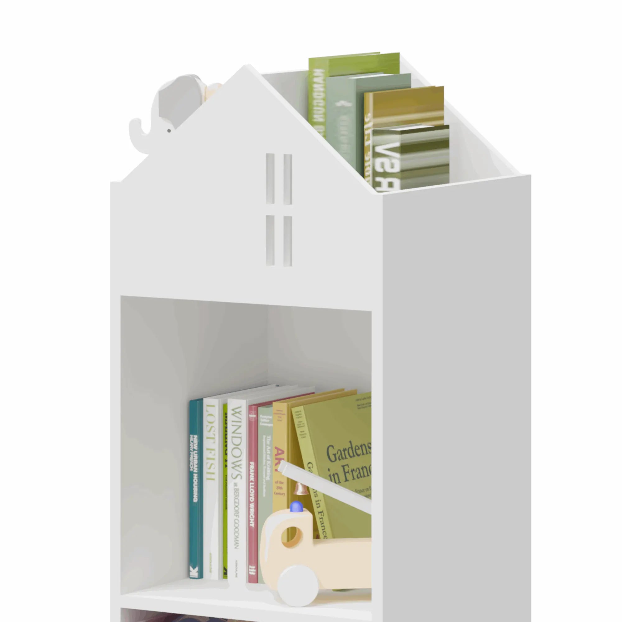 Bellemave Kids Dollhouse Bookcase with Storage