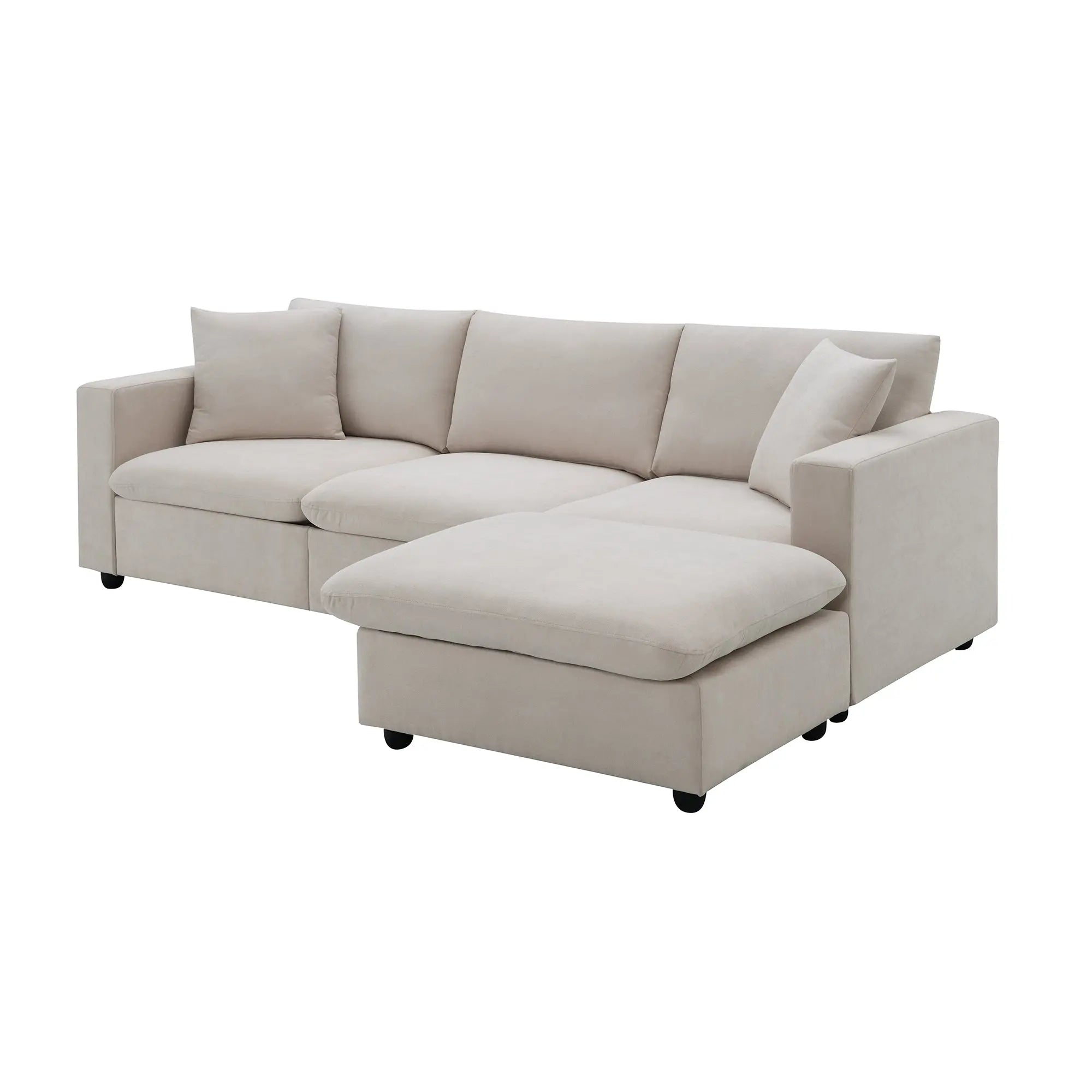 Bellemave 100.4" Modern Sectional Sofa,L-shaped Couch Set with 2 Free Pillows Bellemave