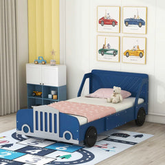 Bellemave Car-Shaped Platform Bed with Wheels