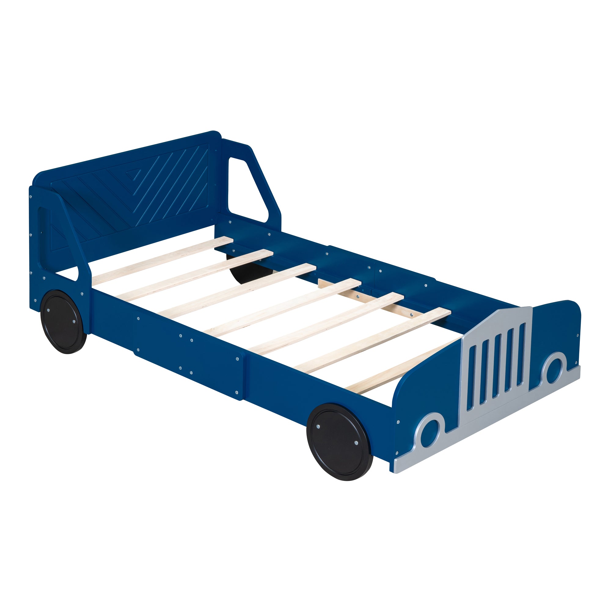 Bellemave Car-Shaped Platform Bed with Wheels