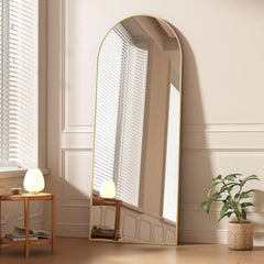 Bellemave 65x22" Metal Arch Stand Full Length Mirror Bellemave