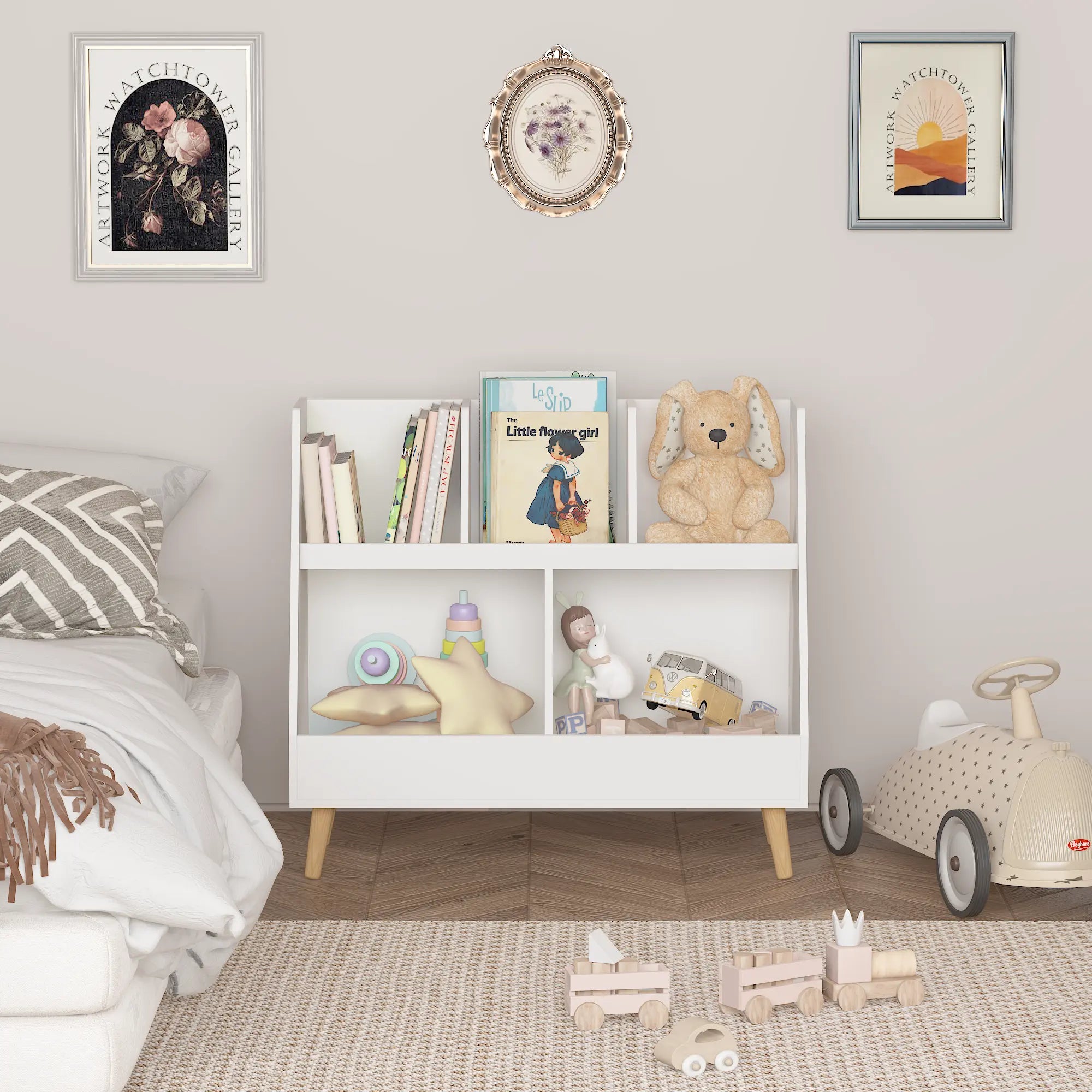 Bellemave Kids Bookshelf and Toy Organizer Bellemave