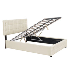 Bellemave® Upholstered Bed with Hydraulic Storage System and LED Light Bellemave®