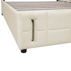 Bellemave® Upholstered Bed with Hydraulic Storage System and LED Light Bellemave®