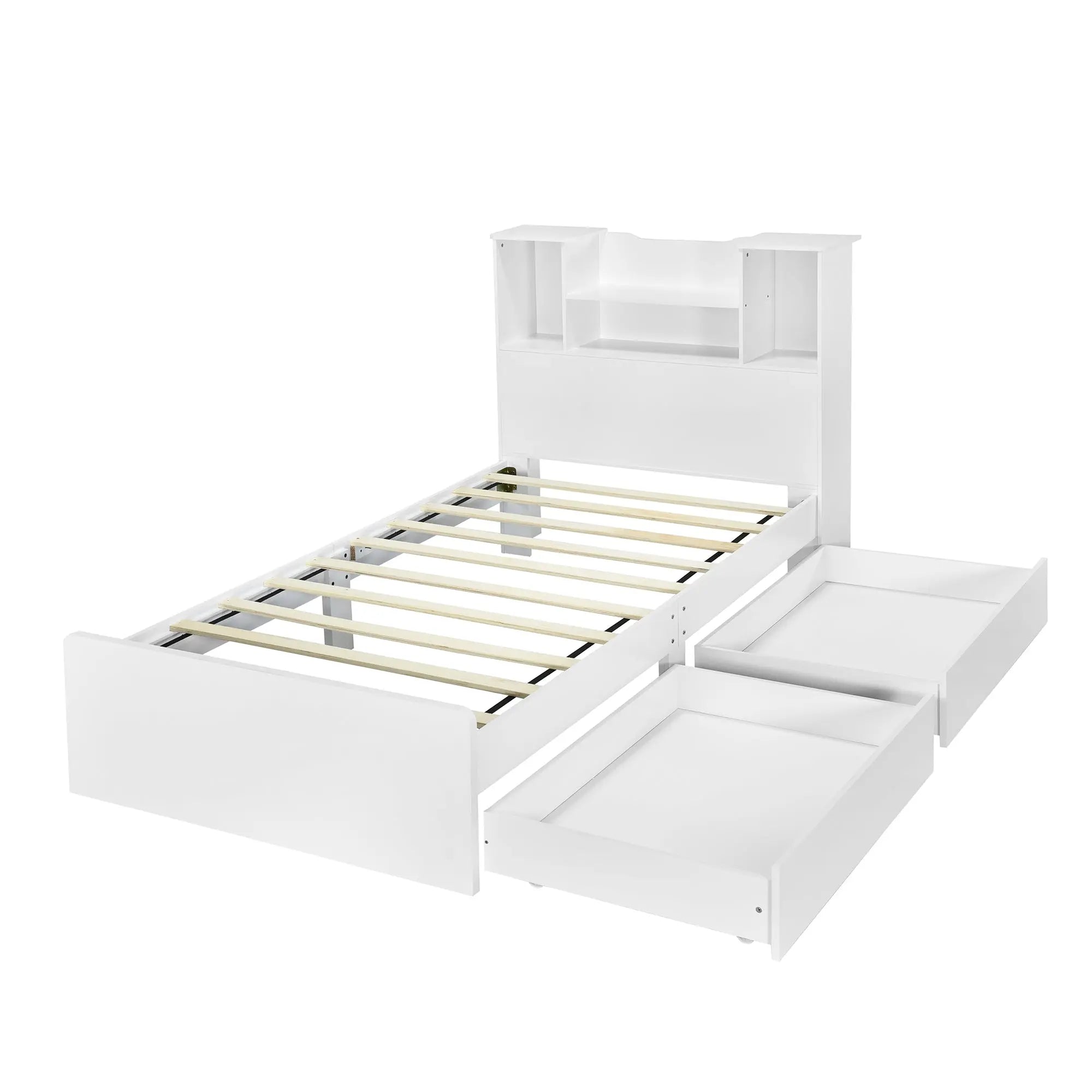 Bellemave Twin Size Storage Platform Bed Frame Bellemave