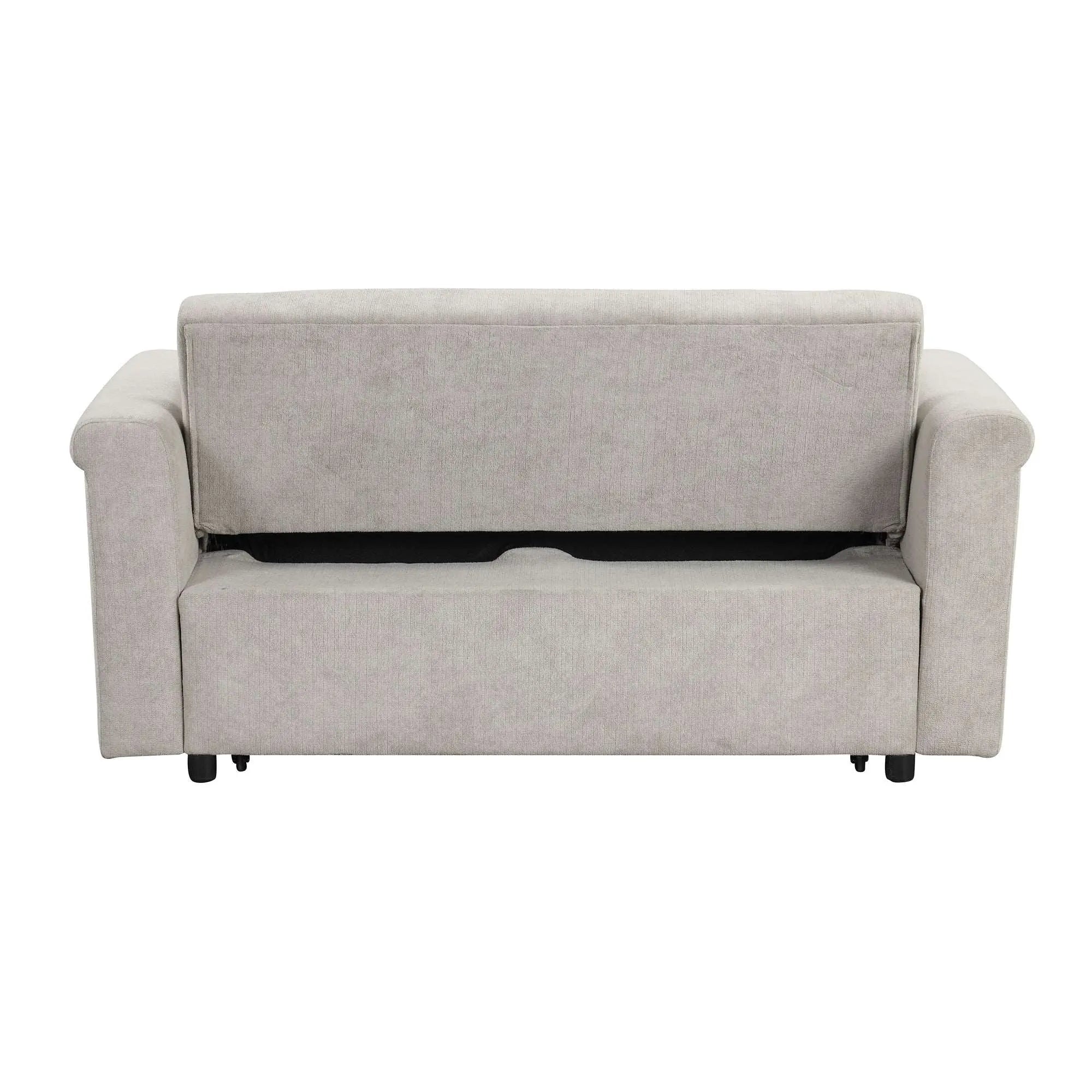 Bellemave  61" Convertible Soft Cushion Sofa Pull Bed ,for Two People to Sit On