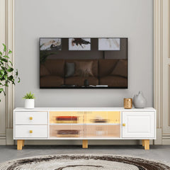 Bellemave 63" Fashion TV Stand with LED Light Belt Bellemave