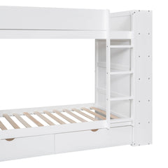 Bellemave® Bunk Bed with 2 Drawers and Multi-layer Cabinet Bellemave®