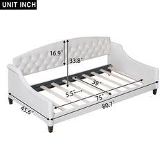 Bellemave Modern Luxury Tufted Button Daybed Bellemave