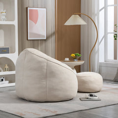 Bellemave Padded Foam Padding Compressed Bean Bag Sofa Chair  With Footrest Bellemave