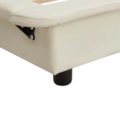 Bellemave® Upholstered Platform Bed with Sensor Light and Ergonomic Design Backrests Bellemave®