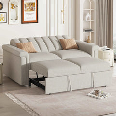 Bellemave  61" Convertible Soft Cushion Sofa Pull Bed ,for Two People to Sit On