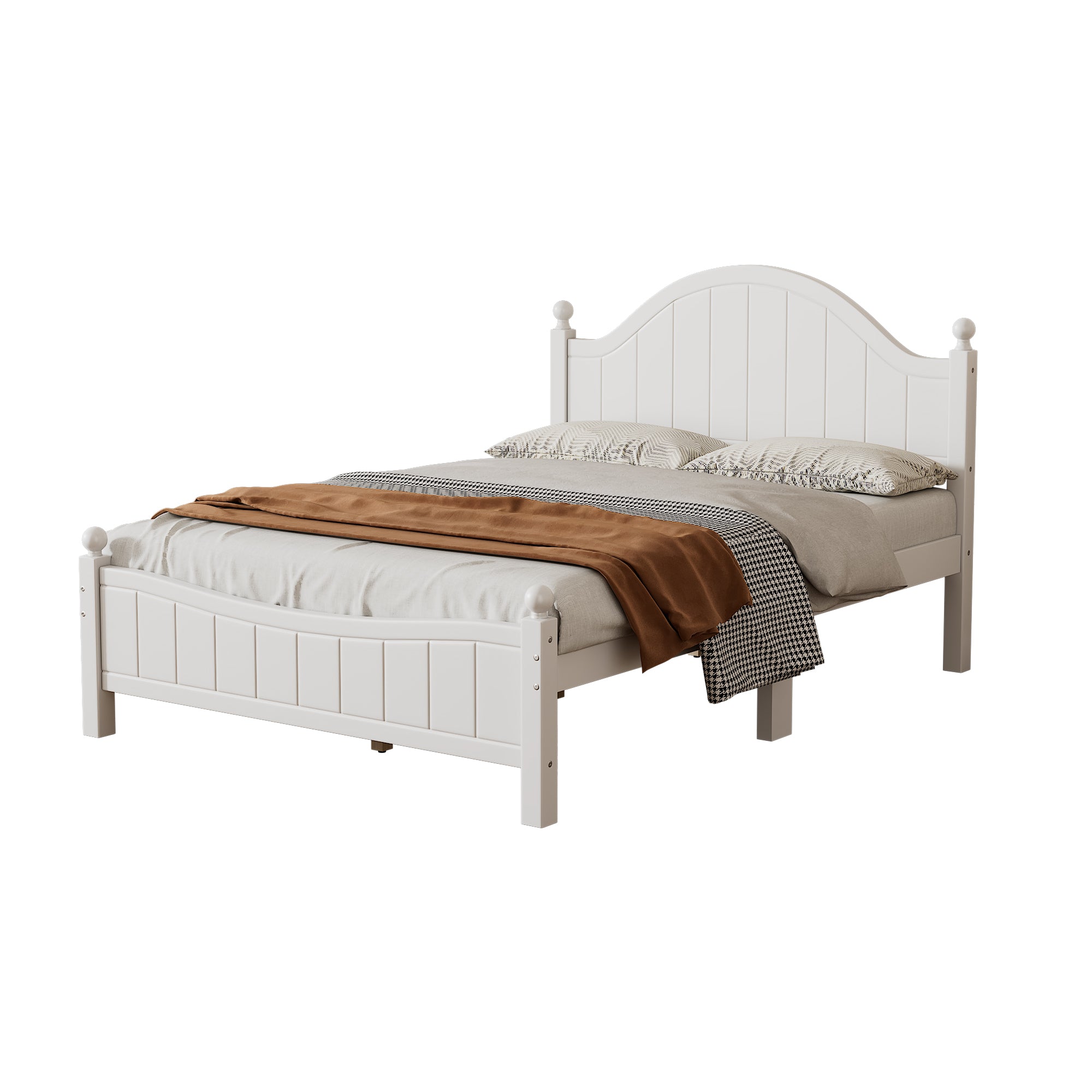 Bellemave® Traditional Concise Style Solid Wood Platform Bed Bellemave®