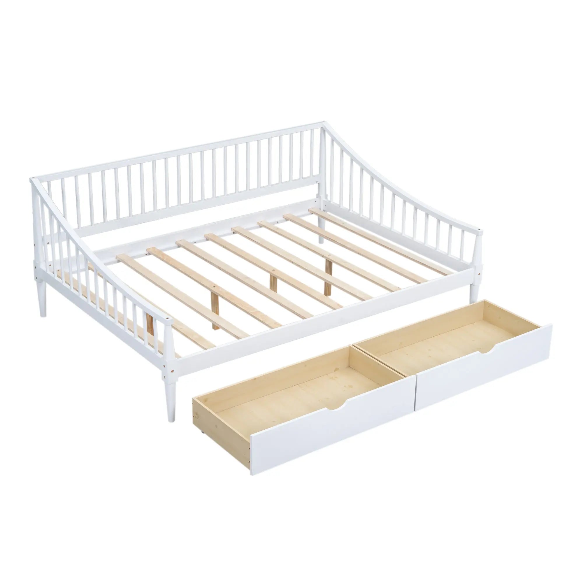 Bellemave® Full Size Daybed with Two Storage Drawers and Support Legs Bellemave®