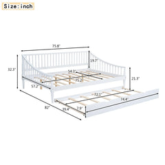 Bellemave® Full Size Daybed with Trundle and Support Legs Bellemave®