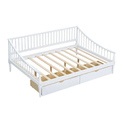 Bellemave® Full Size Daybed with Two Storage Drawers and Support Legs Bellemave®