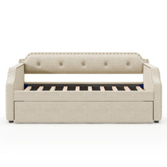 Bellemave® Twin Size Upholstered Daybed with Trundle Bellemave®