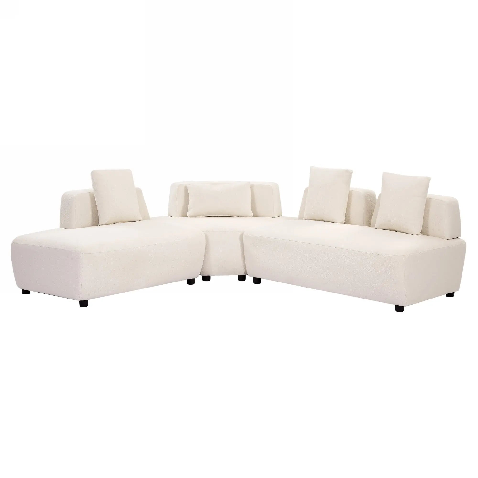 Bellemave® 81.49" Contemporary 3-Piece Free Convertible Sectional Sofa with Four Removable Pillows Bellemave®