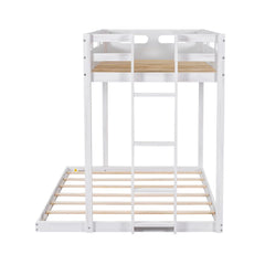 Bellemave® Twin over Full Bunk Bed with Built-in Ladder Bellemave®