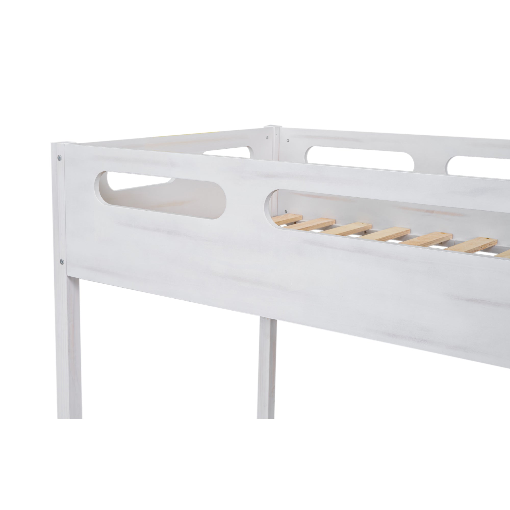 Bellemave® Twin over Full Bunk Bed with Built-in Ladder Bellemave®