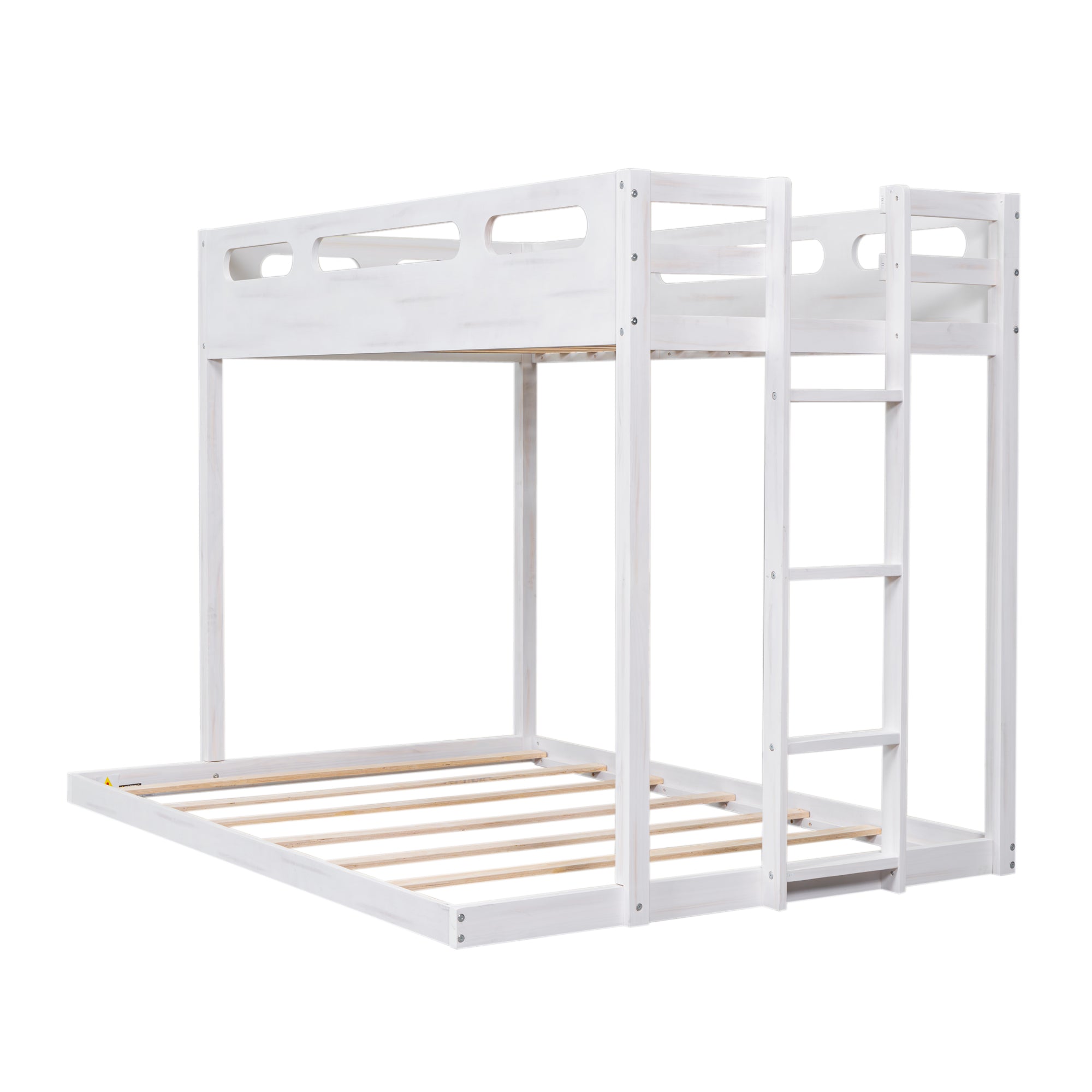 Bellemave® Twin over Full Bunk Bed with Built-in Ladder Bellemave®