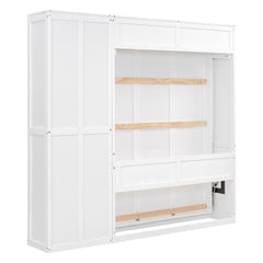 Bellemave® Murphy Bed Wall Bed with Shelves Bellemave®