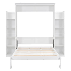 Bellemave® Murphy Bed Wall Bed with Shelves and LED Lights Bellemave®