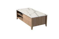 Bellemave® 47" Modern Farmhouse Double Drawer Coffee Table Bellemave®