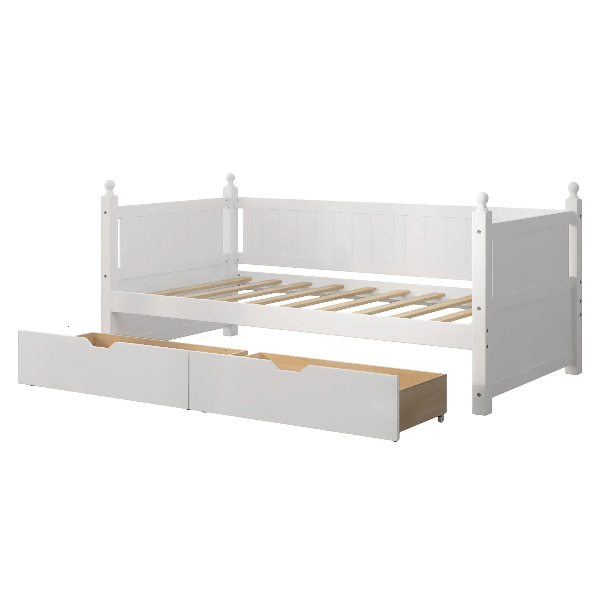 Bellemave® Twin Size Solid Wood Daybed with 2 Drawers Bellemave®