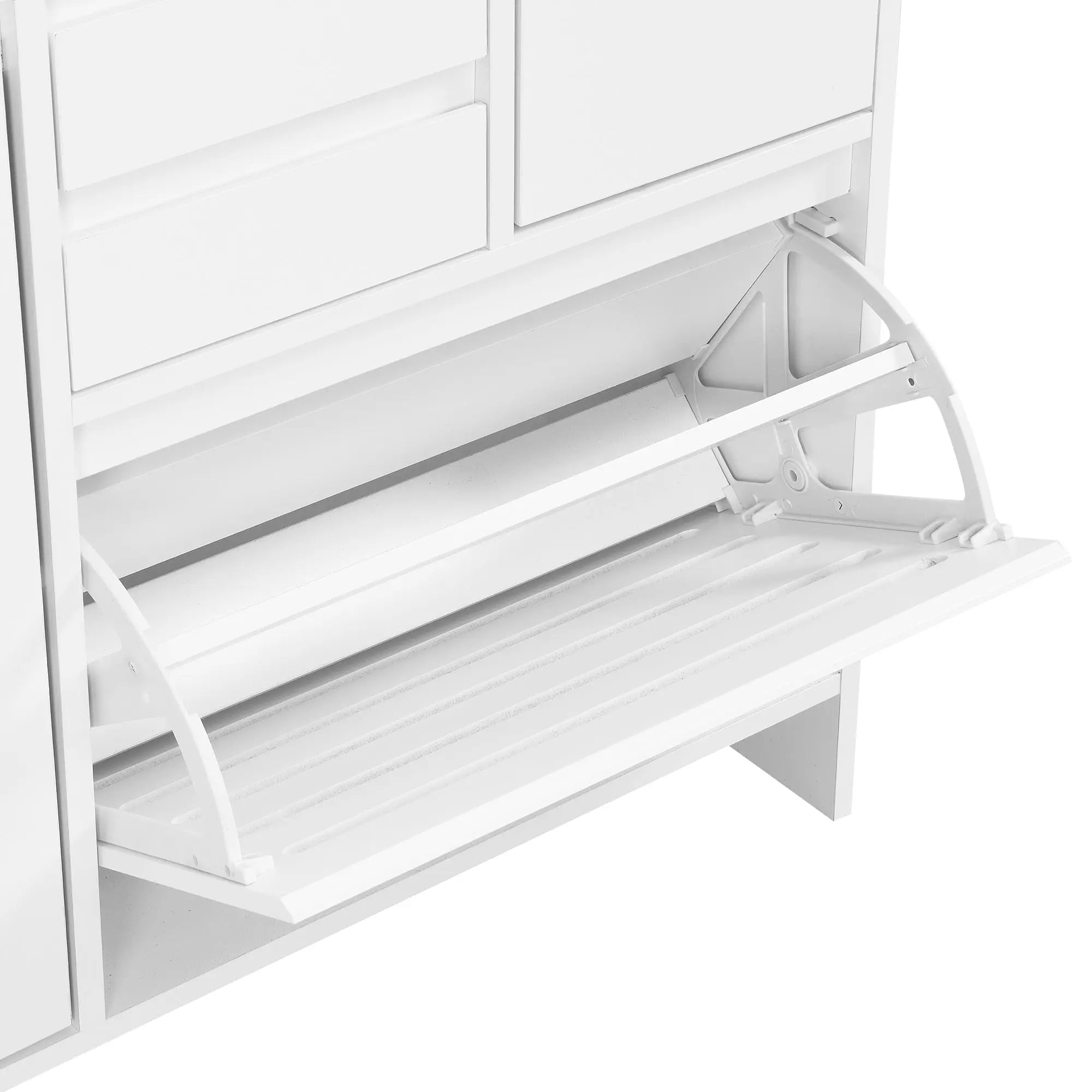 Bellemave® Multi-Functional Shoe Cabinet with Wall Cabinet,2 Flip Drawers and Versatile Side Cabinet Bellemave®