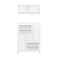 Bellemave® Multi-Functional Shoe Cabinet with Wall Cabinet,2 Flip Drawers and Versatile Side Cabinet Bellemave®