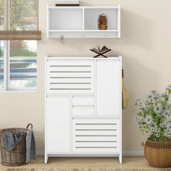 Bellemave® Multi-Functional Shoe Cabinet with Wall Cabinet,2 Flip Drawers and Versatile Side Cabinet Bellemave®