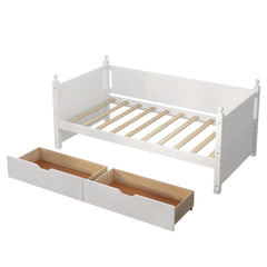 Bellemave® Twin Size Solid Wood Daybed with 2 Drawers Bellemave®