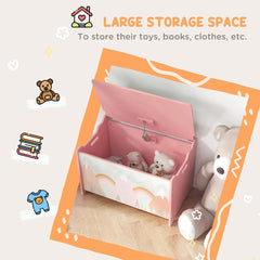 Bellemave® Toy Chest Storage Organizer for Bedroom with Safety Hinge, Cute Animal Design Bellemave®