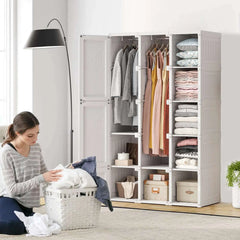 Bellemave 41" Portable Wardrobe Closets ,Storage Organizer, Clothes Dresser, Closet Storage Organizer