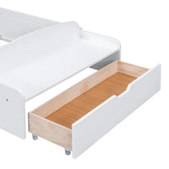 Bellemave® Twin Size House Bed with Bench, Socket and Shelve Bellemave®