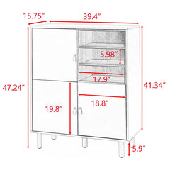 Bellemave Modern Multifunctional Storage Cabinet with Door, Bellemave