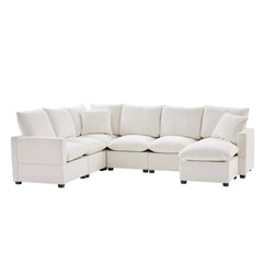 Bellemave® 110" U-Shape Modern Chenille Modular Sofa with 2 Pillows Included Bellemave®