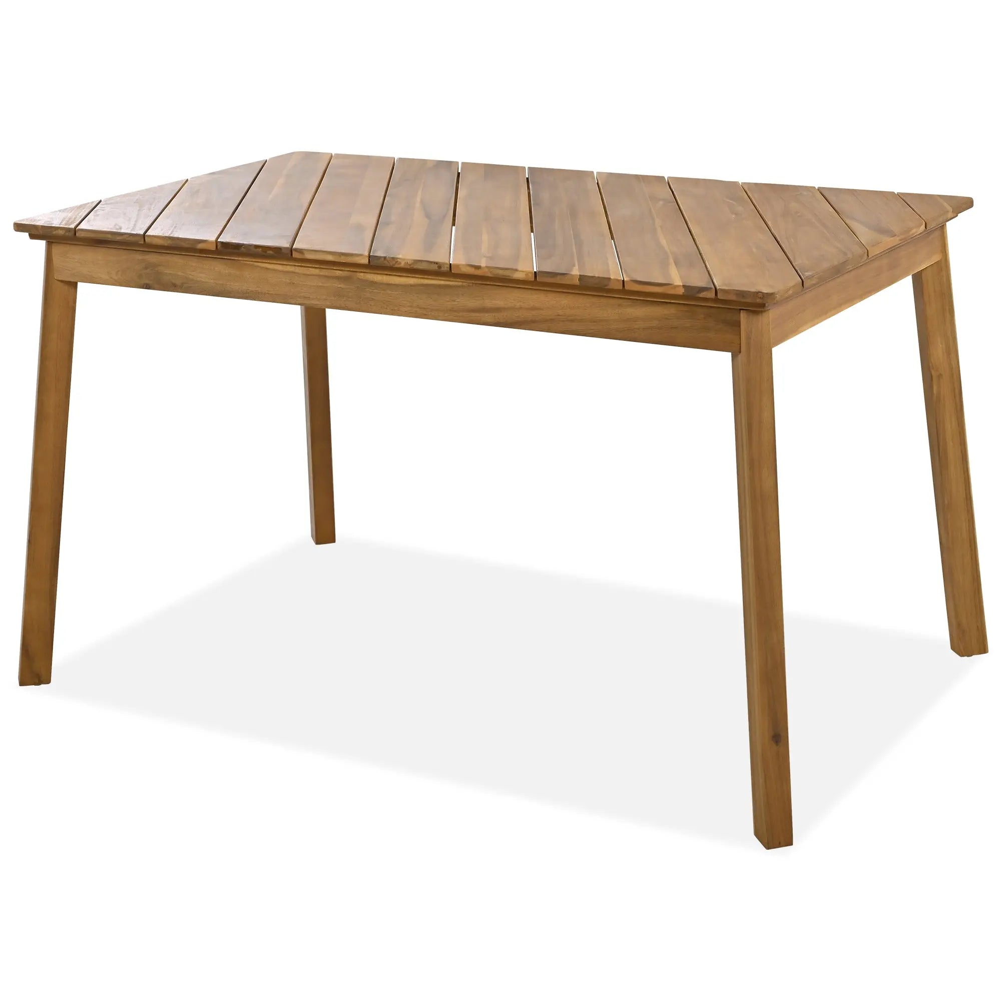 Bellemave® 3-Pieces Acacia Wood Table Bench Dining Set,2 Benches and Picnic Beer Table Bellemave