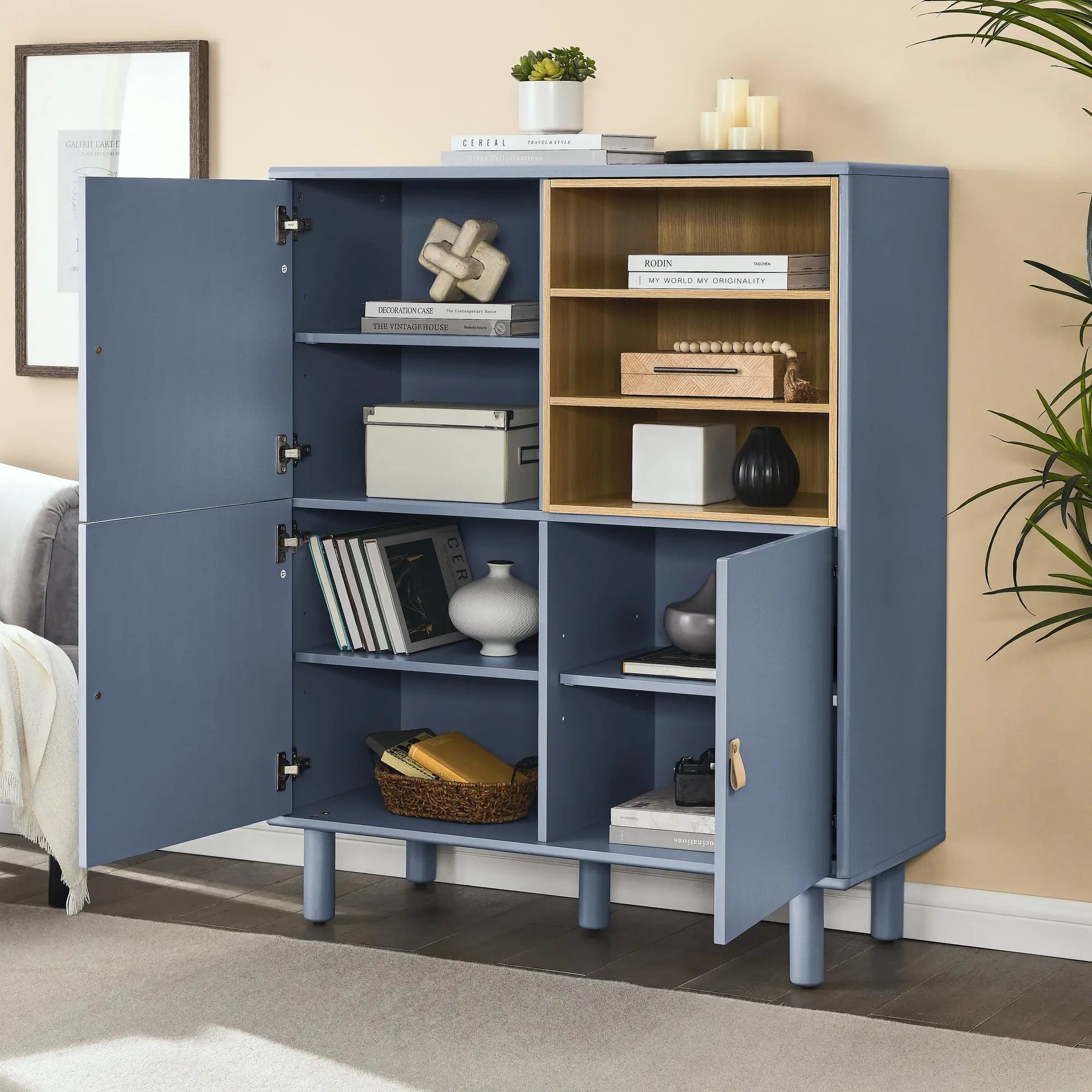 Bellemave Modern Multifunctional Storage Cabinet with Door, Bellemave