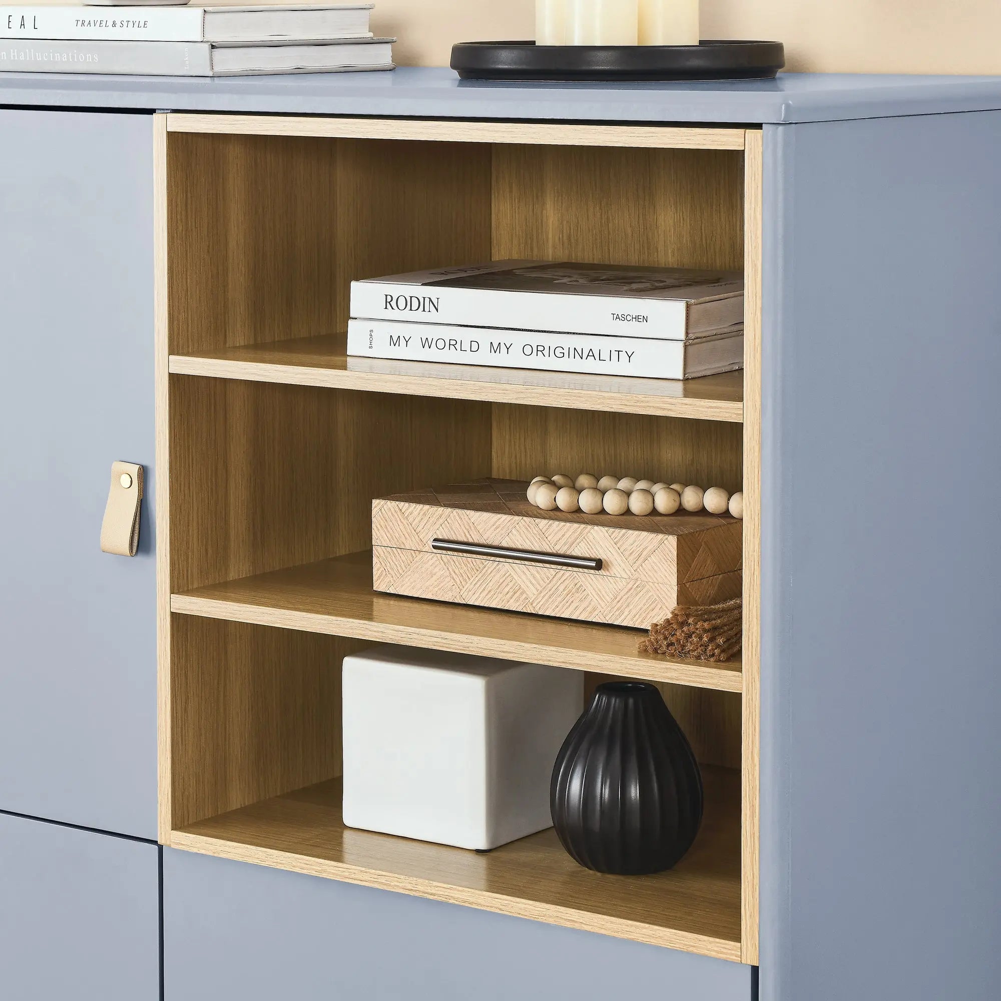 Bellemave Modern Multifunctional Storage Cabinet with Door, Bellemave