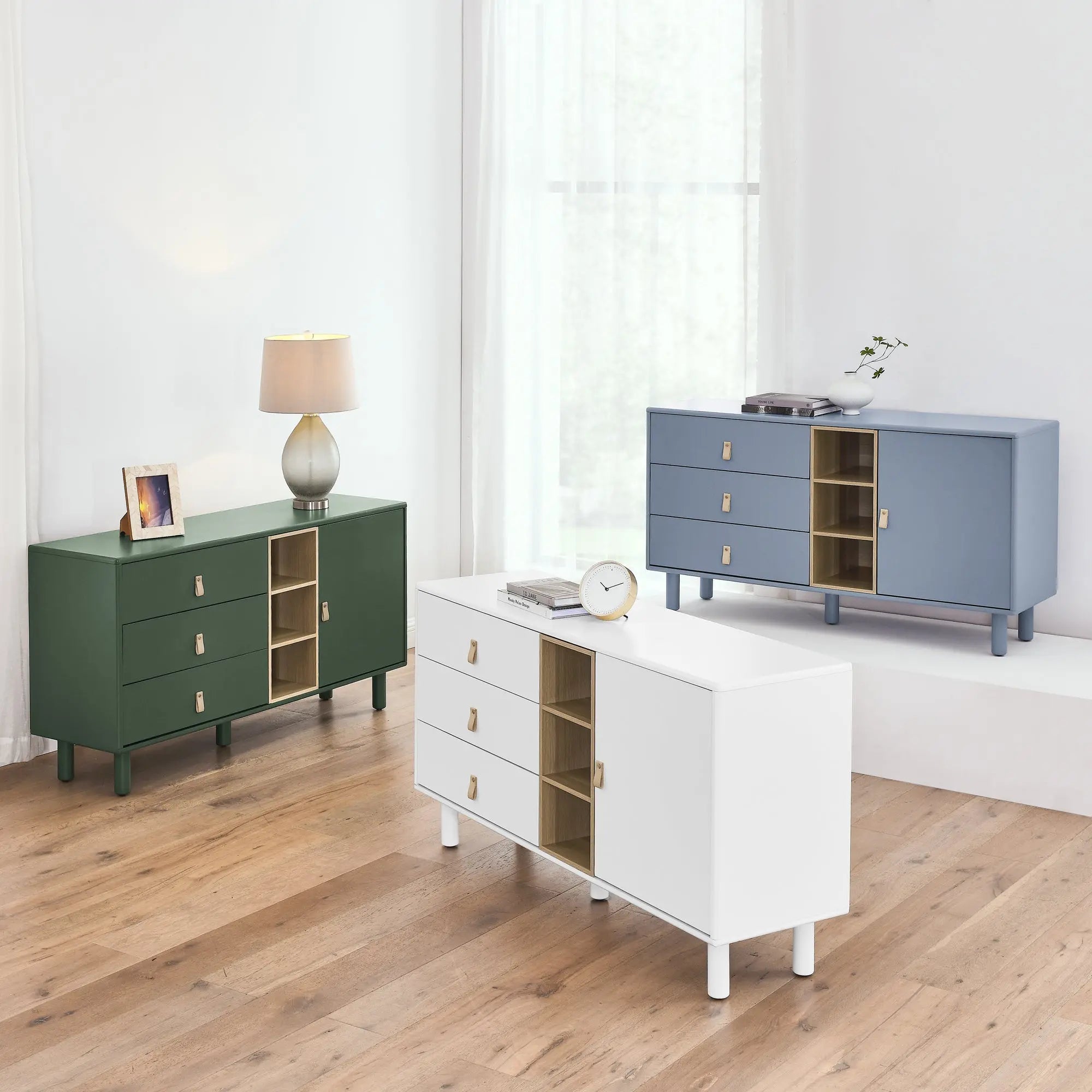 Bellemave Storage Cabinet with Doors and Drawers Bellemave