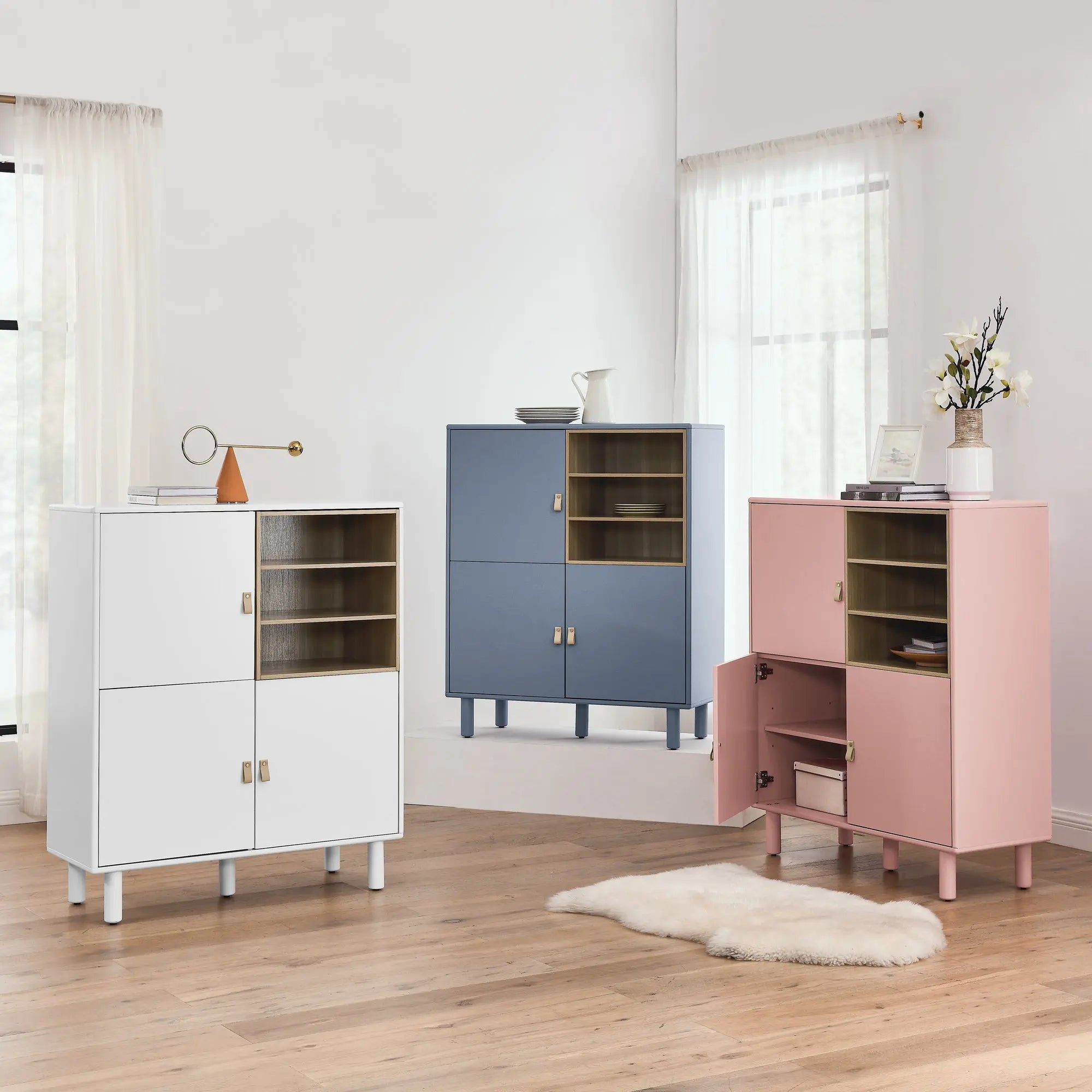 Bellemave Modern Multifunctional Storage Cabinet with Door, Bellemave