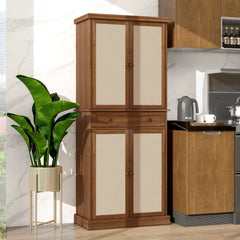 Bellemave® 4 Door Cabinet with 1 Drawer, with 4 Adjustable Inner Shelves