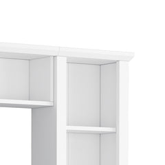 Bellemave® Minimalist Entertainment Wall Unit Set with Bridge, Adjustable Shelves